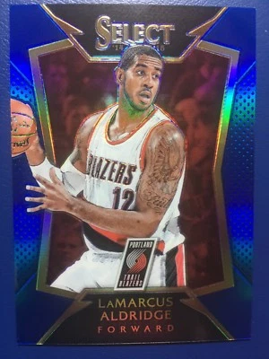 LAMARCUS ALDRIDGE 2014-15 Panini Select CARD #6 BLUE PRIZM REFRACTOR #D 069/249 - Image 1 of 2