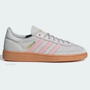 Adidas Women's Handball Spezial Suede "Grey Two/Pink" - JR3083 Expeditedship - Picture 1 of 8