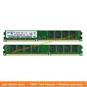 Samsung Memory DDR3 RAM 4GB 8GB 1066 1333 1600 DESKTOP PC3-8500U 10600U 12800U - Picture 1 of 4