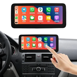 Pantalla táctil estéreo inalámbrica CarPlay de 12,3' para Benz C W204 NTG4.0 Android automático - Imagen 1 de 15
