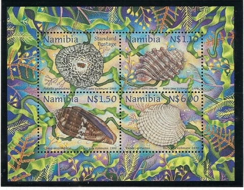 Namibia 906a MNH 1998 Shells souvenir sheet (an7132) Cover