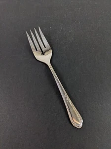 Vintage Oneida Meadowbrook Heather Large Serving Fork Wm A Rogers Silver Plate - Picture 1 of 6