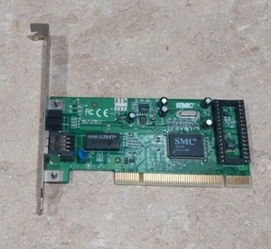 SMC Network Ethernet Adapter Card EZCARD 10/100 242211-403 SMC1211TX-50 PCI NIC - Picture 1 of 3
