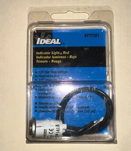 IDEAL 777121 125V Indicator Light Red, Flush neon Lens * FREE SHIPPING - Picture 1 of 4