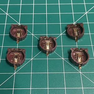 (5 Pieces) CR1220 Battery Holder SMD Footprint For 1220 Coin Cell Battery - Picture 1 of 2