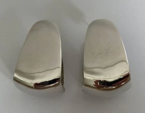 Jennifer Fisher Wide Hammock Silver Plated Chunky Hoop Drop Earrings $595 - Picture 1 of 10