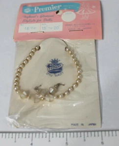 Premier Product Stylists for Dolls #167P Necklace & Earrings 15" - 20" Japan NOS - Picture 1 of 2