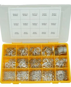 Aluminium Dichtringe Dichtring Sortiment Alu Ölablassschraube Ölwanne 500 Teilig - Bild 1 von 3