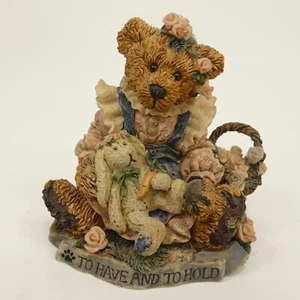 Boyds Bears & Friends Bailey & Wixie .. to have and to hold Figurine #2017 WBJ47 - Picture 1 of 12