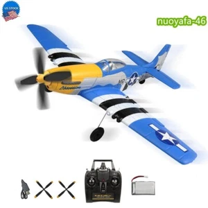 Aviones de combate de radiocontrol VOLANTEX Segunda Guerra Mundial P51 4 canales 2.4G control remoto 3D 6 ejes juguete planeador acrobacias - Imagen 1 de 15