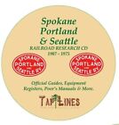 SPOKANE PORTLAND & SEATTLE RR OFFICIAL GUIDES, EQUIP REGISTERS & POORS ON CD