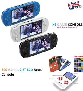 4.3'' 32Bit 10000 Games Built-In Handheld Video Game Console Player 8GB & 4GB UK - Picture 1 of 13