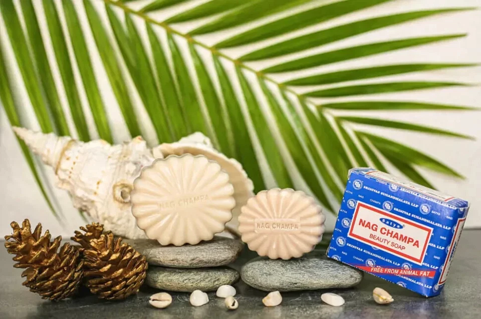 Satya Nag Champa Genuine Original Beauty Soap 150gm for Gentle Silky Smooth Wash