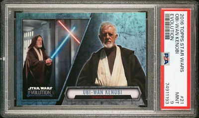 2016 Topps Star Wars Evolution Obi-Wan Kenobi #21, PSA 9 POP 1 (1 at 10) - Image 1 of 4