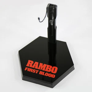 Rambo Display Stand Hexagonal 1:6 Scale Figurine Crotch Grabber  - Picture 1 of 3