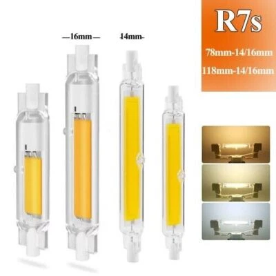 R7S LED Bulb 5W-30W 78mm 118mm COB Halogen Tube Glas Lampe Dimmbar Ersetzen - Bild 1 von 4