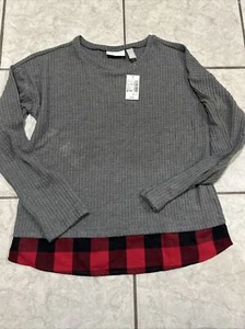the childrens place Sweater Buffalo Top Girls 14 New - Picture 1 of 6