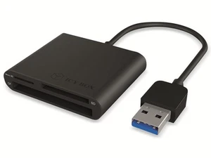 ICY BOX Cardreader IB-CR301-U3, CF, SD, Micro, USB 3.0 Anschluss - Bild 1 von 3