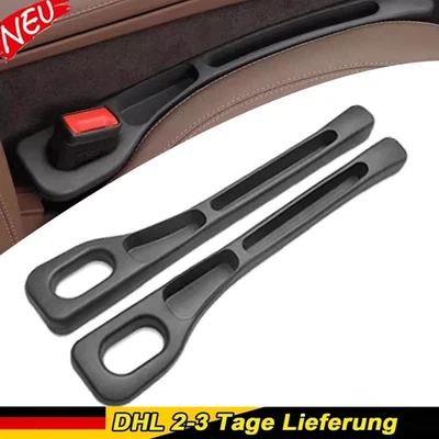 2x Universal Schwarz Autositz Lücke Lückenfüller Pad EVA Sitzlückenfüller - Bild 1 von 4