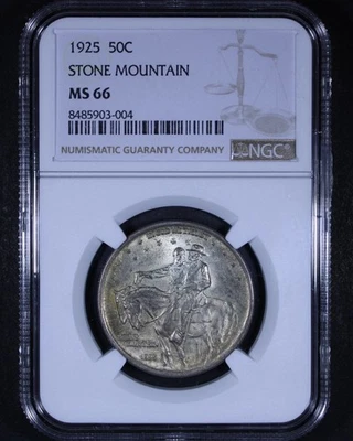 1925 Stone Mountain Commemorative Half Dollar - 50c NGC MS66 - Great Example! - Image 1 of 4