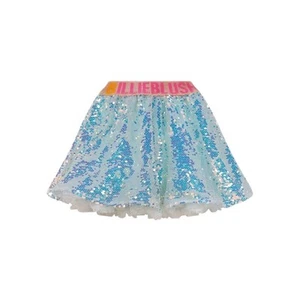 BILLIEBLUSH Girls Blue Iridescent Sequin Skirt Size 8. NEW - Picture 1 of 13