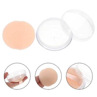  3 Sets Makeup Puff Box Refillable Powder Case Container for Beauty - Image 1 of 4