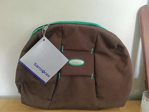 Samsonite Kulturtasche Lite Kulturbeutel Urlaub Reise Neu Mit Etikett Braun Grün - Bild 1 von 8