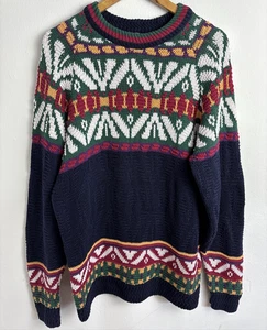 Suéter Chaps Ralph Lauren Vintage Para Hombre Talla M Tejido a Mano Hecho en EE. UU. - Imagen 1 de 12