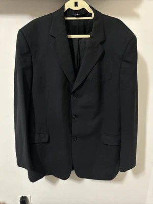 346 Brooks Brothers Men’s Black Wool 3-Button Jacket Sports Coat Size 46L - Image 1 of 4