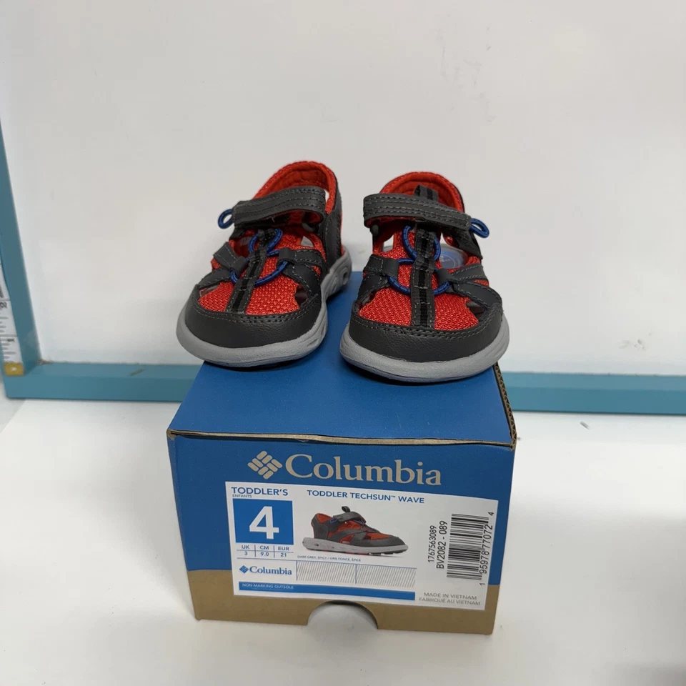 Columbia мальчиков ясельного возраста Techsun сандалии размер 4 темно серый / специи Бесплатная доставка новый - Изображение 1 из 3
