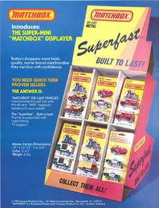 Matchbox original promo leaflet "Matchbox Super Mini Displayer" 1981 - Picture 1 of 1