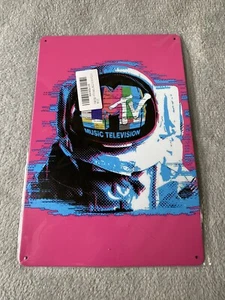 MTV Music Tellivision 8” x 12” vertikales Blechplakat Schild - Bild 1 von 1