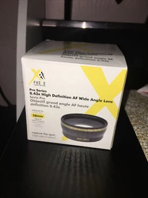 Xit 0.43x Digital Wide Angle Lens for Panasonic DMC-FZ38 DMC-FZ35 DMC-FZ28 FZ18 - Image 1 of 4