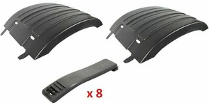 2x Kotflügel passend für Volvo FH13 FM FH12  Hinterachse Mittelteil 8x Spanngumm - Zdjęcie 1 z 3