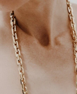 Collar de eslabones Eddie Borgo Supra y pendientes colgantes a juego nuevos con etiquetas precio de venta sugerido por el fabricante $675 Foto 1 de 4