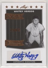 2012 Leaf Legends of Sport We Are the Champions Bronze Whitey Herzog Auto HOF