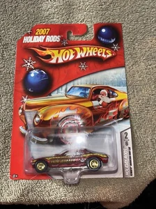 Hot Wheels 2007 Holiday Rods Plymouth Barracuda Funny Car Red w/Real Rider Tires - Picture 1 of 8