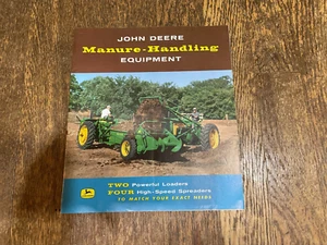 John Deere Manure Handling Equipment Brochure 1950's 28 Pages - Picture 1 of 5