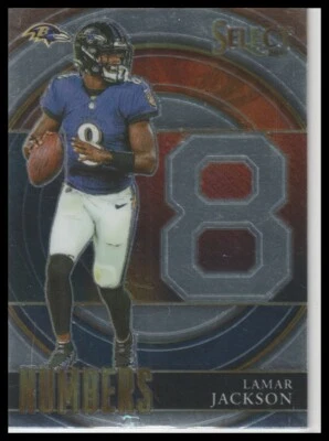 2021 Lamar Jackson Panini Select Football Numbers #SN-5 Baltimore Ravens - Image 1 of 2