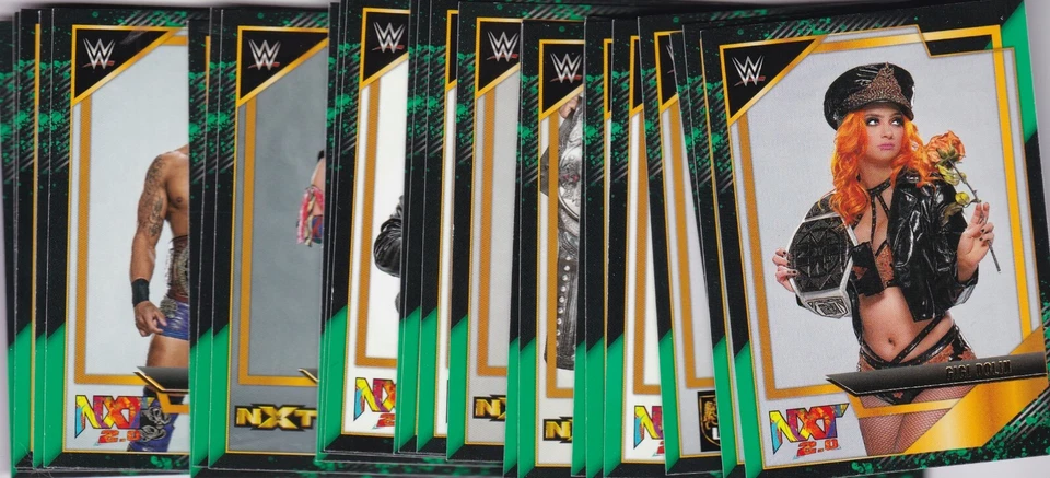 2022 Panini WWE 2.0 NXT - NXT GOLD SP GREEN SET BELTS #1-25-SUPER TOUGH SET $$ - Image 1 of 1