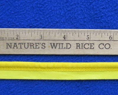 Guarnição de cabo acolchoado em amarelo brilhante sólido 114" artesanato de costura longa  - Imagem 1 de 2