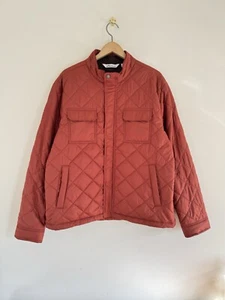 Chaqueta de bombardero acolchada Peter Millar Crown Norfolk naranja quemado XL NUEVA SIN ETIQUETAS PRECIO DE VENTA SUGERIDO POR EL FABRICANTE $248 - Imagen 1 de 8