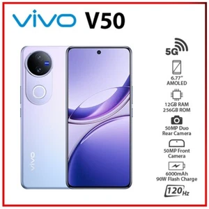 VIVO V50 5G 12GB+256GB PURPLE Dual SIM Octa Core Unlocked Android Mobile Phone - Picture 1 of 5