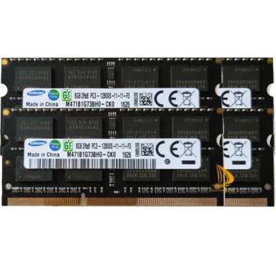 Samsung 4x 8GB 2RX8 DDR3 1600MHz PC3-12800S 204PIN SODIMM Laptop RAM Memory - Image 1 of 4
