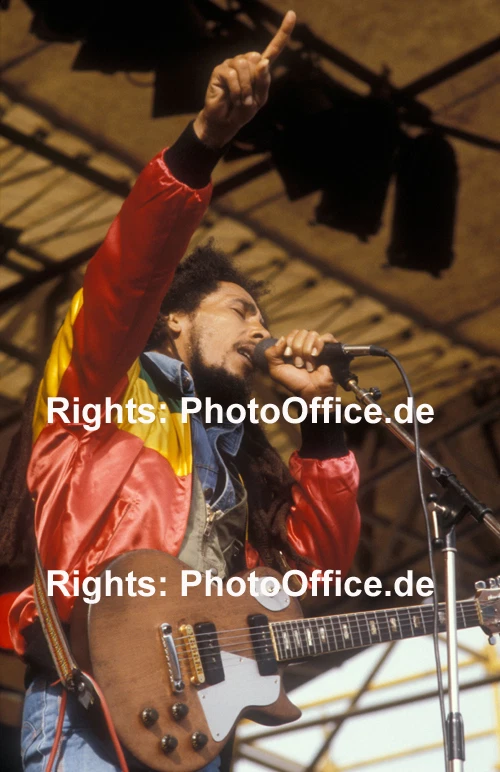 Bob Marley München 1980, 30x45cm Konzert Foto Poster, Tour, no Ticket Autogramm - Bild 1 von 1