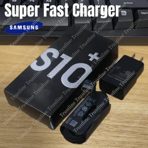 For Samsung Galaxy S10 S9 S8 Adaptive Fast Wall Charger Adapter USB Type C Cable - Picture 1 of 9