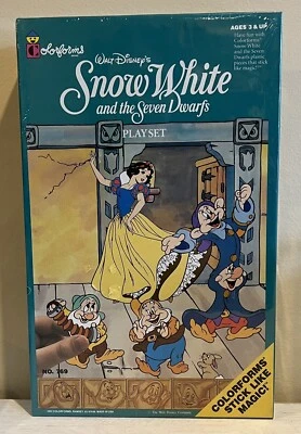 Nuevo de Lote Antiguo 1993 Colorforms Disney’s Blancanieves y los siete enanitos Juego Happy Doc Foto 1 de 4
