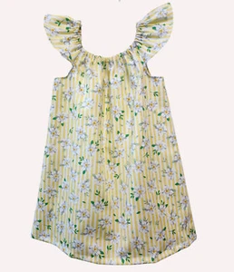 Flutter sleeve girls dress Daisies dress Peasant flower girl dress Peasant dress - Picture 1 of 7