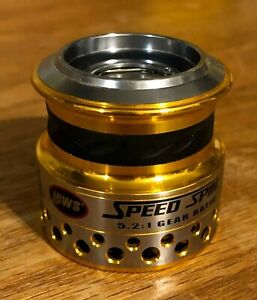Lews Speed Spin 300a Spinning Reel Spare Extra Spool 5.2:1 Gold Lew's 300