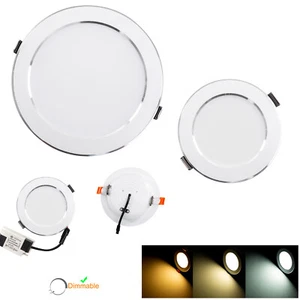 Dimmable LED Recessed Ceiling Downlight 3W 5W 7W 9W 12W 15W 18W Light Lamp BC - Picture 1 of 21